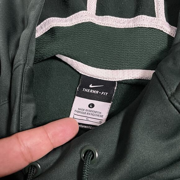 Michigan State Spartans Hoodie Mens Large Nike Elite Sweatshirt Team Issued - Picture 3 of 14